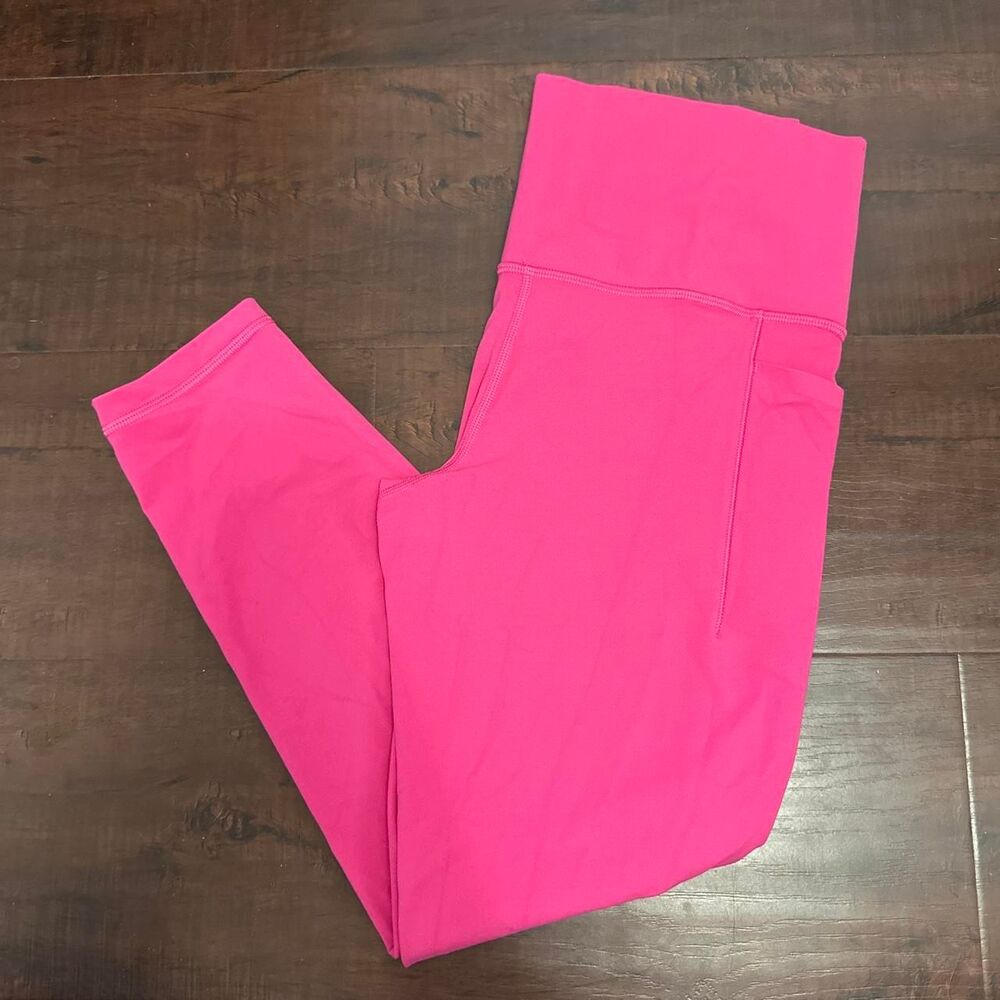Athleta Women's Pink Leggings, 7/8 length, Size M